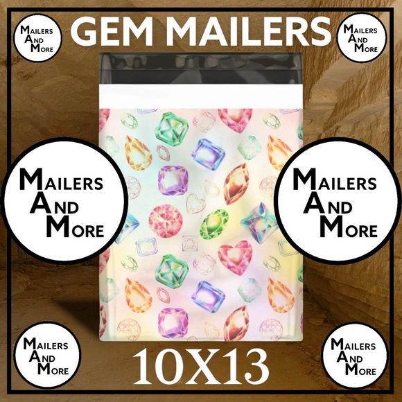 25 10X13 Poly Mailers Gems & Jewels PRICE IS FIRM - Picture 7 of 11